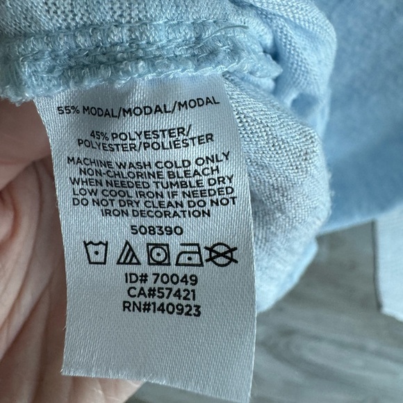 Anne Taylor Loft XS sort sleeve keyhole tie waist top - Picture 6 of 6